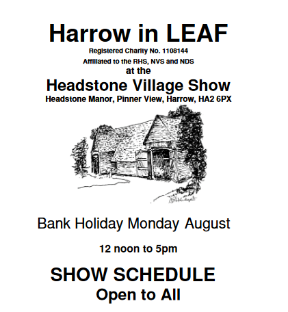 Harrow in LEAF - Show Schedule PDF