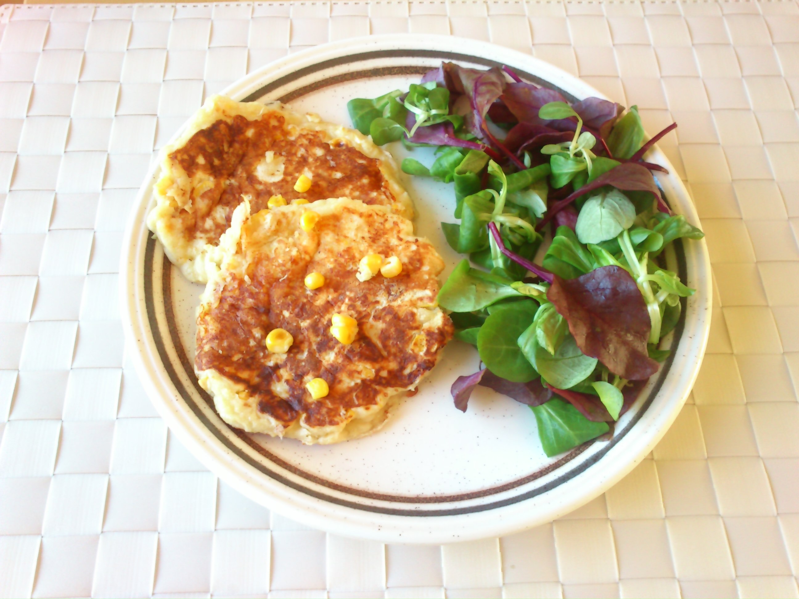 Cheese Sweetcorn Pancakes