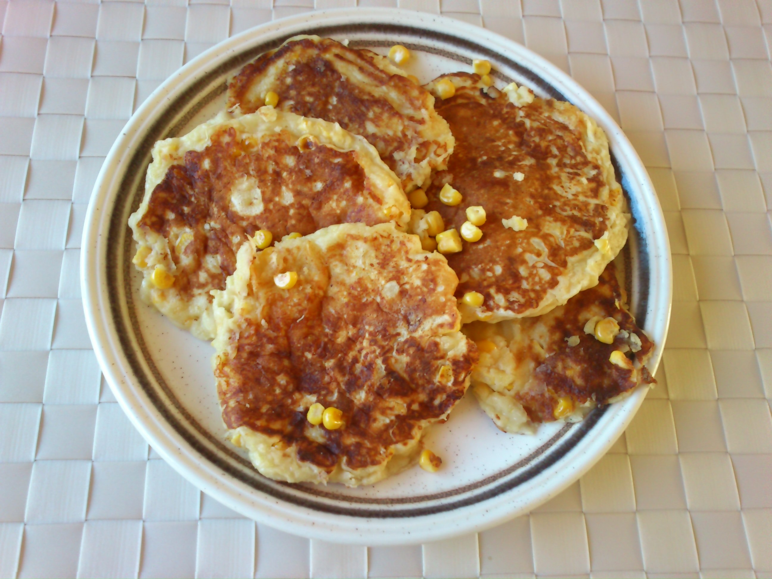 Cheese Sweetcorn Pancakes