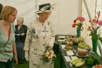Harrow's very own Queen opened our Show on the Sunday, and cast a regal eye over the exhibits.